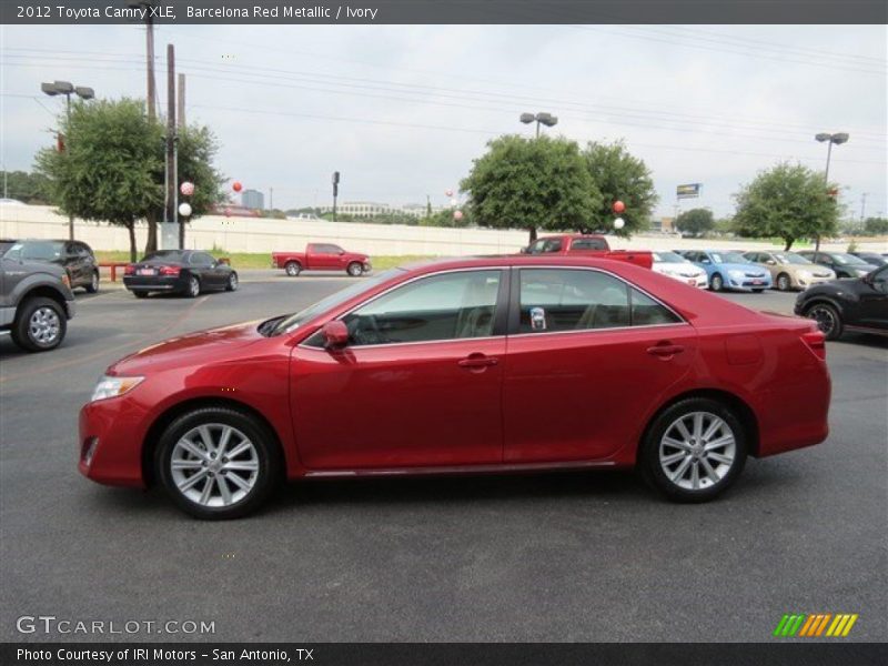 Barcelona Red Metallic / Ivory 2012 Toyota Camry XLE