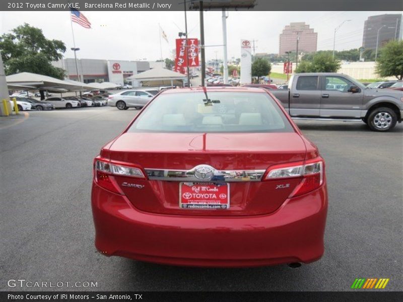 Barcelona Red Metallic / Ivory 2012 Toyota Camry XLE