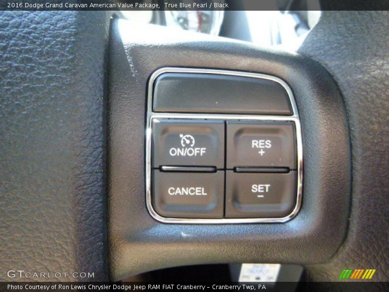 True Blue Pearl / Black 2016 Dodge Grand Caravan American Value Package