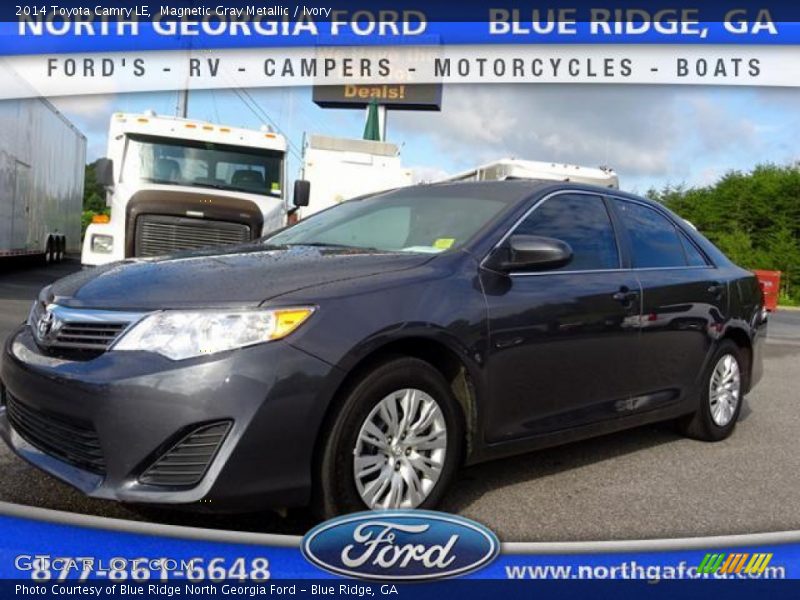 Magnetic Gray Metallic / Ivory 2014 Toyota Camry LE