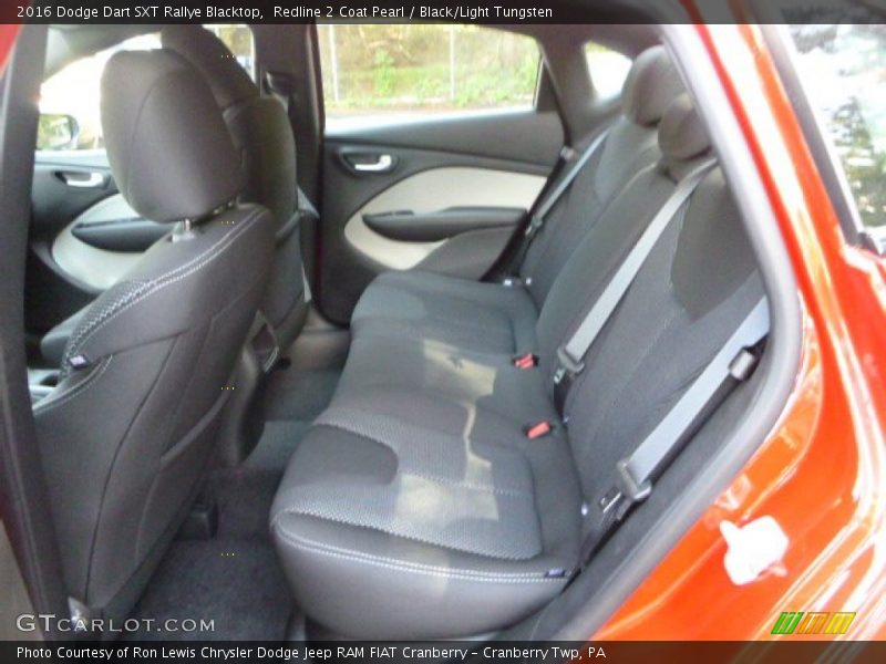 Rear Seat of 2016 Dart SXT Rallye Blacktop