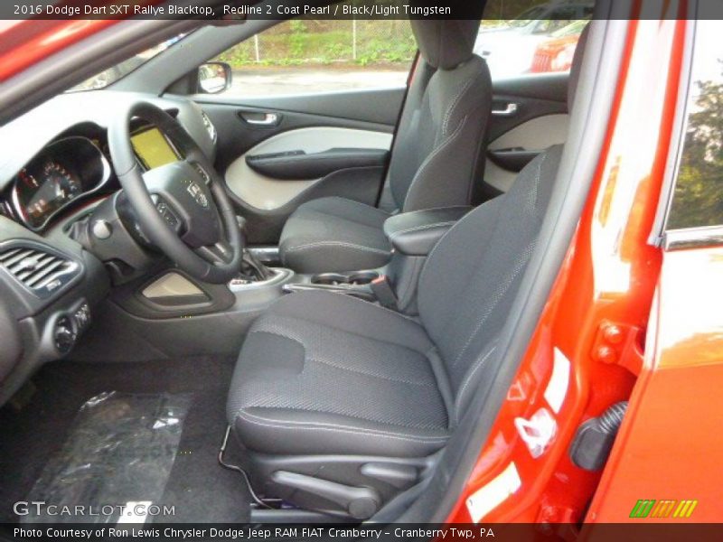 2016 Dart SXT Rallye Blacktop Black/Light Tungsten Interior