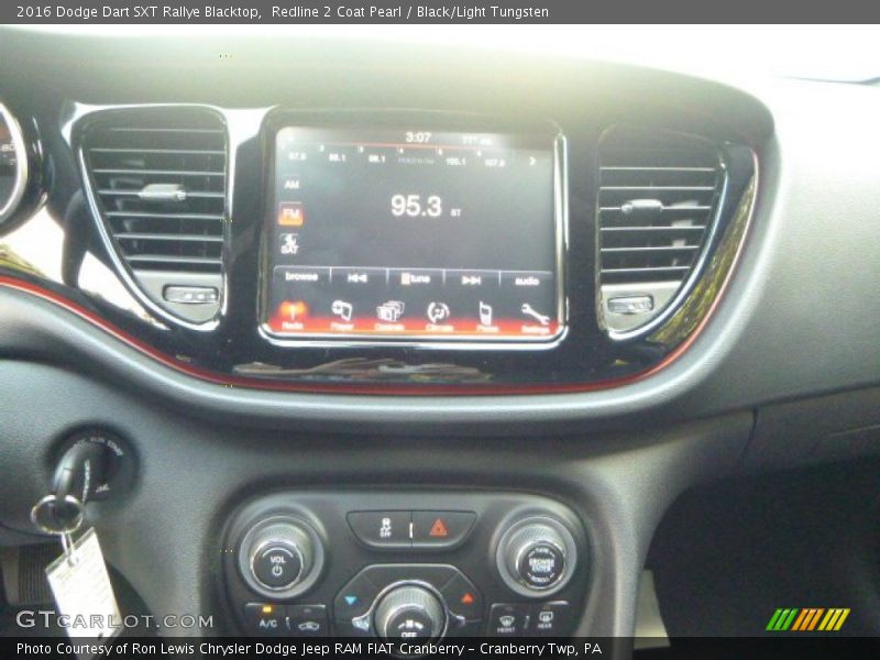 Redline 2 Coat Pearl / Black/Light Tungsten 2016 Dodge Dart SXT Rallye Blacktop