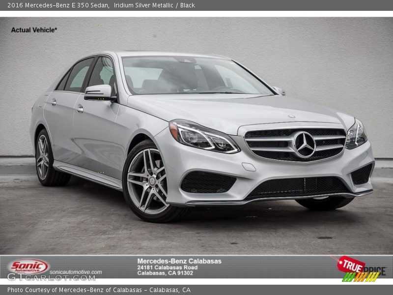 Iridium Silver Metallic / Black 2016 Mercedes-Benz E 350 Sedan