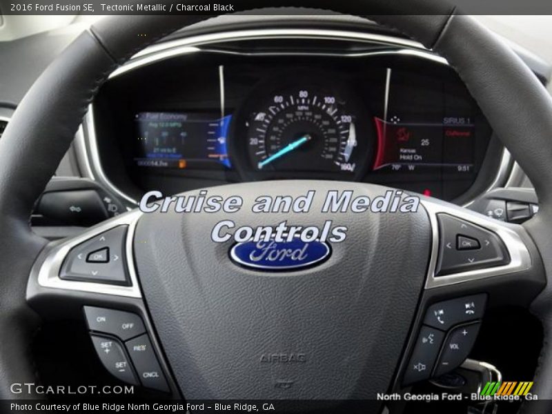 Tectonic Metallic / Charcoal Black 2016 Ford Fusion SE