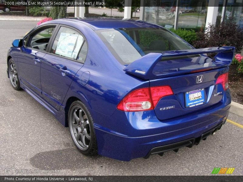 Fiji Blue Pearl / Black 2008 Honda Civic Mugen Si Sedan