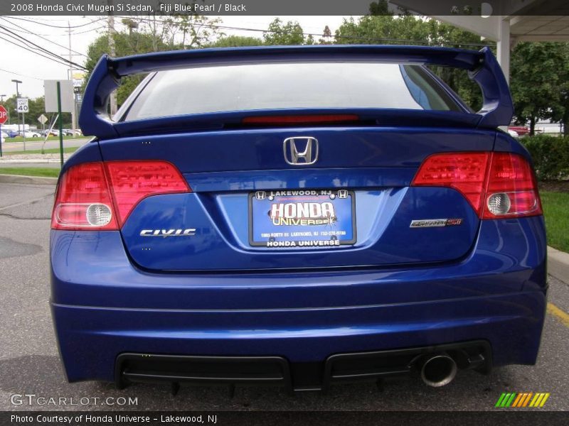 Fiji Blue Pearl / Black 2008 Honda Civic Mugen Si Sedan