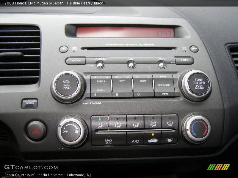 Controls of 2008 Civic Mugen Si Sedan