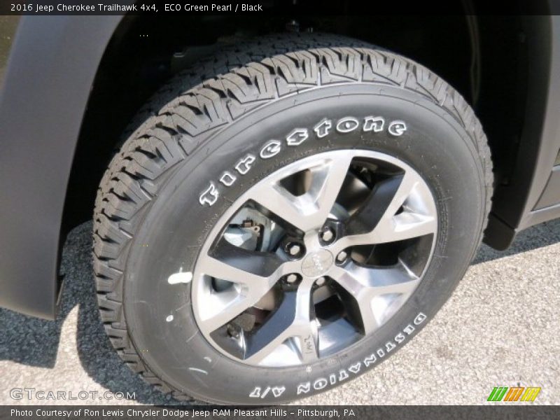 ECO Green Pearl / Black 2016 Jeep Cherokee Trailhawk 4x4