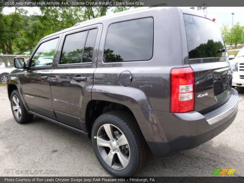 Granite Crystal Metallic / Dark Slate Gray 2016 Jeep Patriot High Altitude 4x4