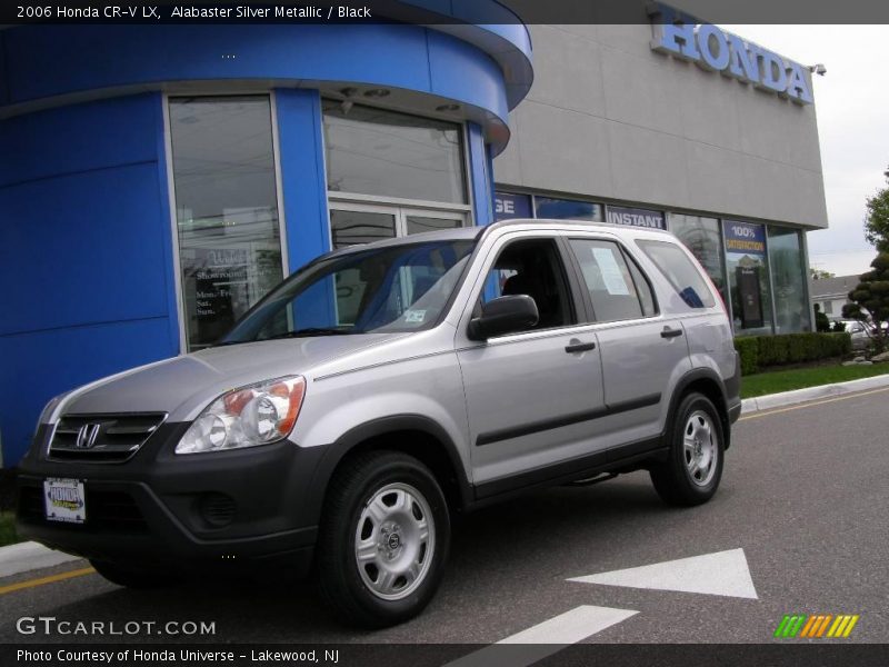 Alabaster Silver Metallic / Black 2006 Honda CR-V LX
