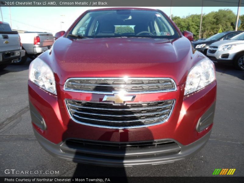 Crimson Metallic / Jet Black 2016 Chevrolet Trax LS AWD