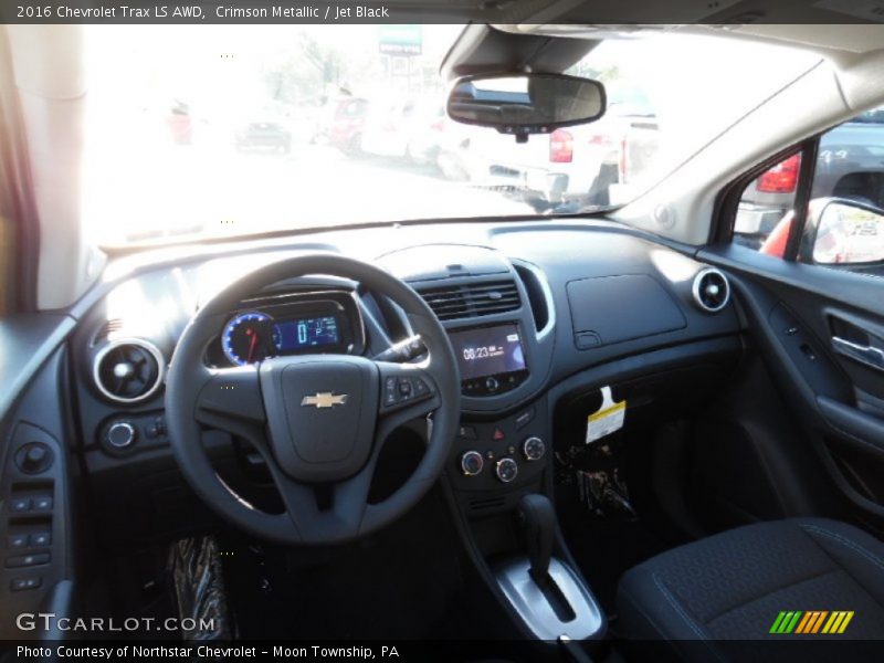 Crimson Metallic / Jet Black 2016 Chevrolet Trax LS AWD