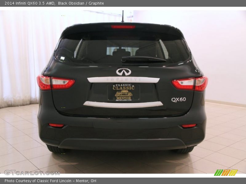 Black Obsidian / Graphite 2014 Infiniti QX60 3.5 AWD