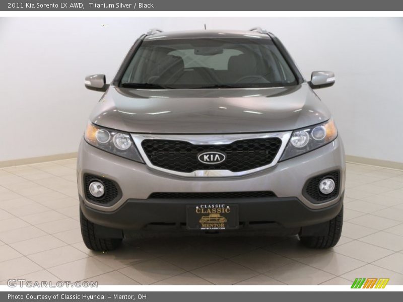 Titanium Silver / Black 2011 Kia Sorento LX AWD