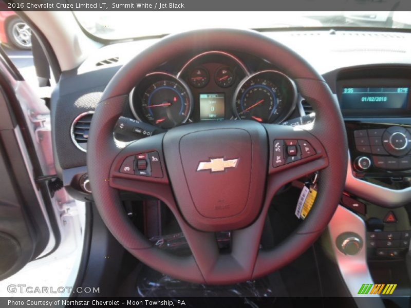 Summit White / Jet Black 2016 Chevrolet Cruze Limited LT