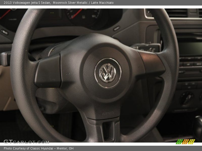 Moonrock Silver Metallic / Latte Macchiato 2013 Volkswagen Jetta S Sedan