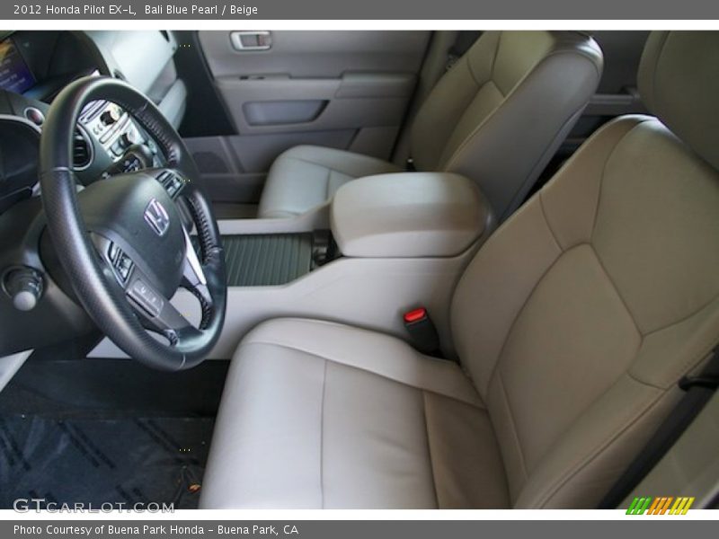 Bali Blue Pearl / Beige 2012 Honda Pilot EX-L