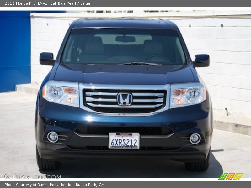Bali Blue Pearl / Beige 2012 Honda Pilot EX-L