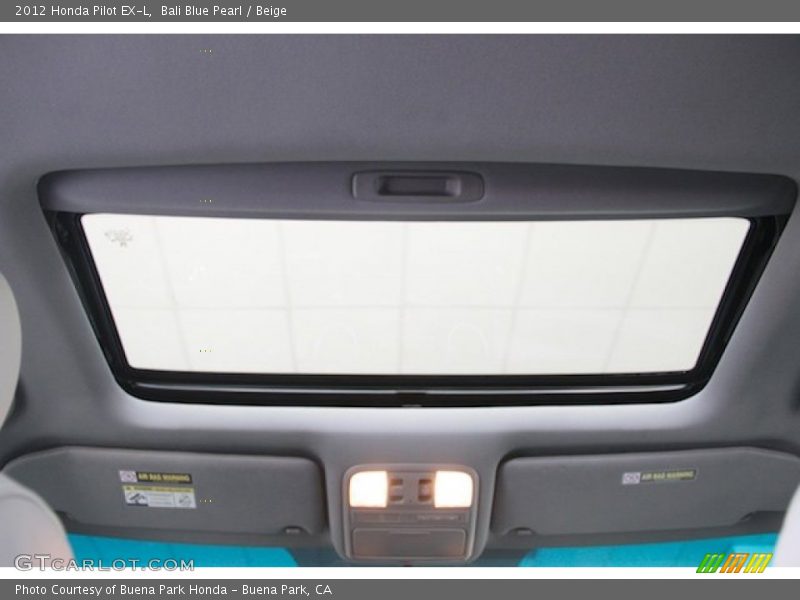 Bali Blue Pearl / Beige 2012 Honda Pilot EX-L