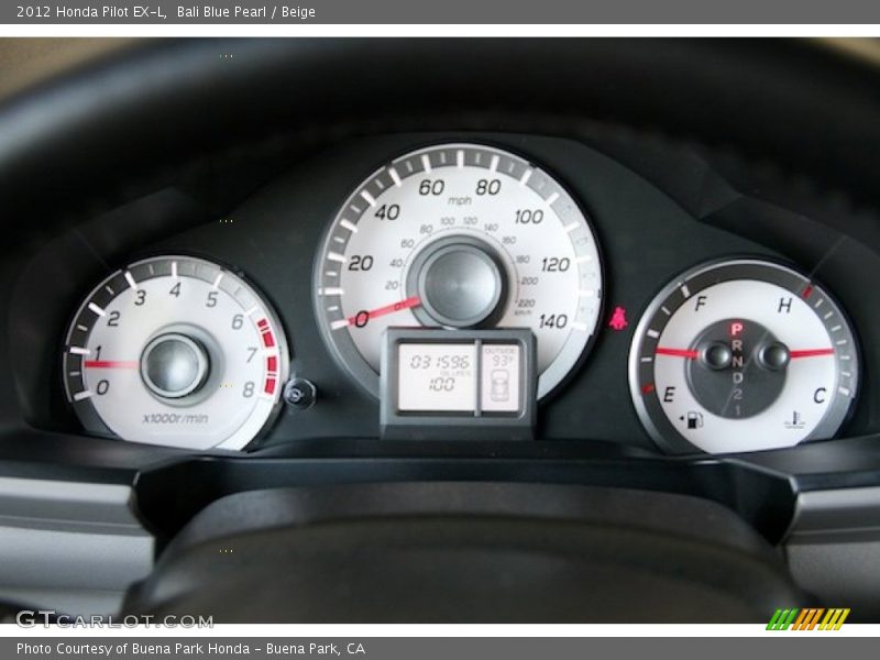 Bali Blue Pearl / Beige 2012 Honda Pilot EX-L