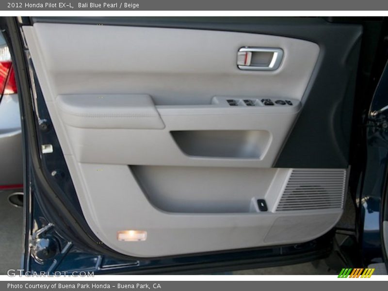 Bali Blue Pearl / Beige 2012 Honda Pilot EX-L