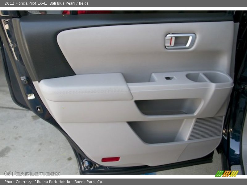 Bali Blue Pearl / Beige 2012 Honda Pilot EX-L