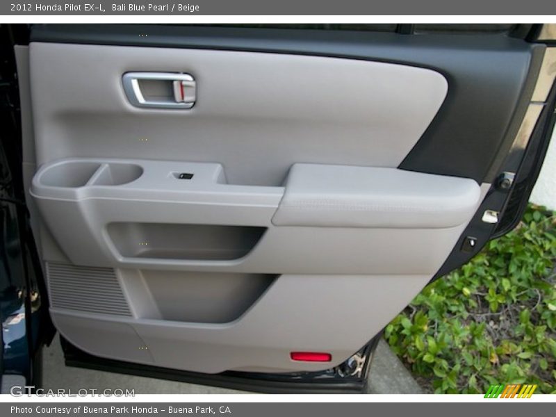 Bali Blue Pearl / Beige 2012 Honda Pilot EX-L