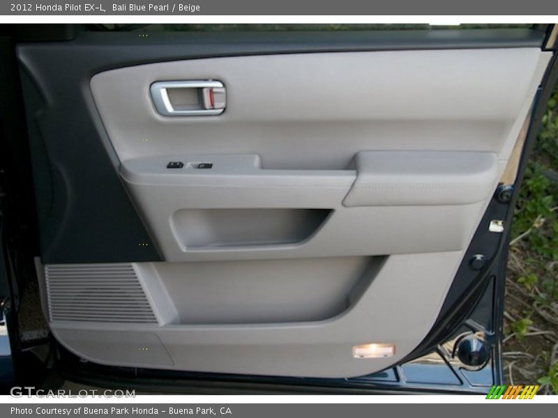Bali Blue Pearl / Beige 2012 Honda Pilot EX-L