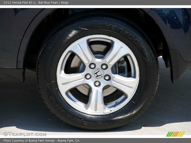 Bali Blue Pearl / Beige 2012 Honda Pilot EX-L