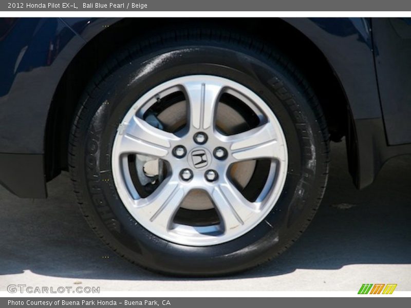 Bali Blue Pearl / Beige 2012 Honda Pilot EX-L