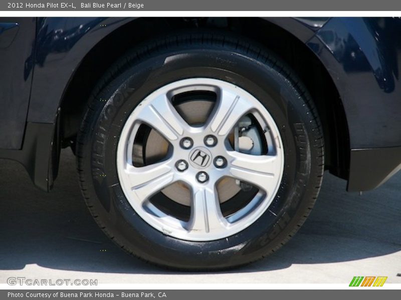 Bali Blue Pearl / Beige 2012 Honda Pilot EX-L