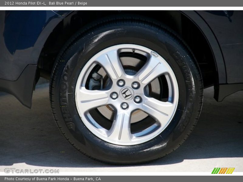 Bali Blue Pearl / Beige 2012 Honda Pilot EX-L