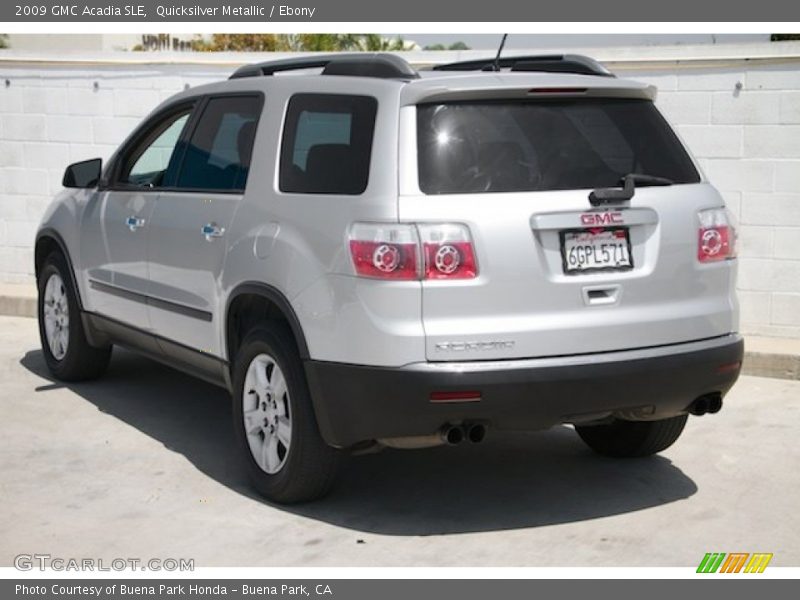 Quicksilver Metallic / Ebony 2009 GMC Acadia SLE