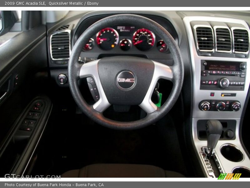 Quicksilver Metallic / Ebony 2009 GMC Acadia SLE