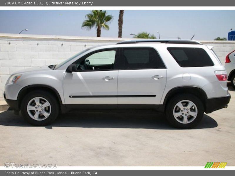 Quicksilver Metallic / Ebony 2009 GMC Acadia SLE