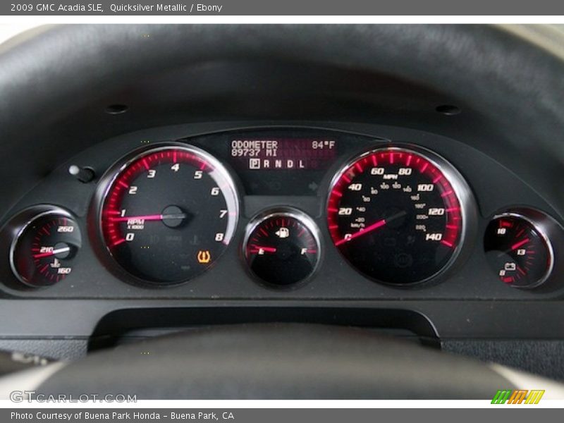 Quicksilver Metallic / Ebony 2009 GMC Acadia SLE