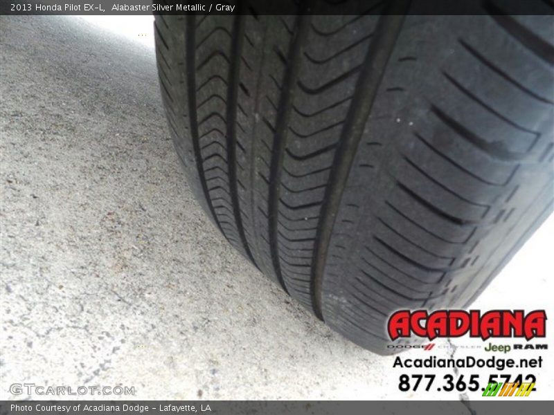 Alabaster Silver Metallic / Gray 2013 Honda Pilot EX-L