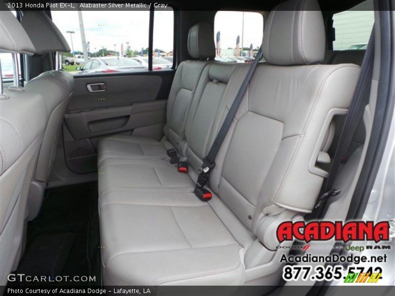 Alabaster Silver Metallic / Gray 2013 Honda Pilot EX-L