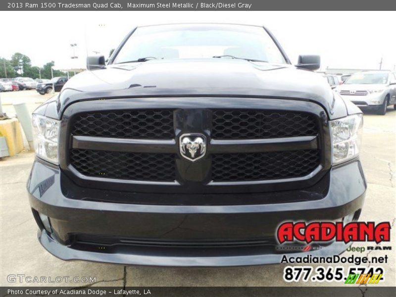 Maximum Steel Metallic / Black/Diesel Gray 2013 Ram 1500 Tradesman Quad Cab