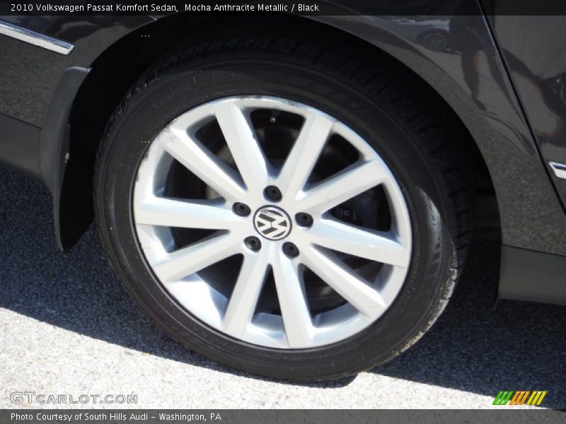 Mocha Anthracite Metallic / Black 2010 Volkswagen Passat Komfort Sedan