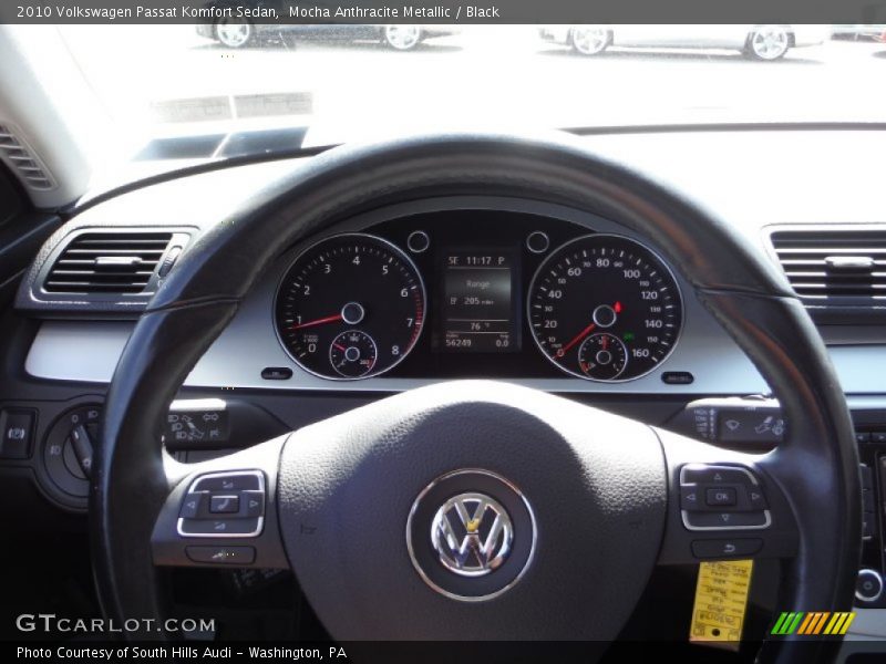 Mocha Anthracite Metallic / Black 2010 Volkswagen Passat Komfort Sedan