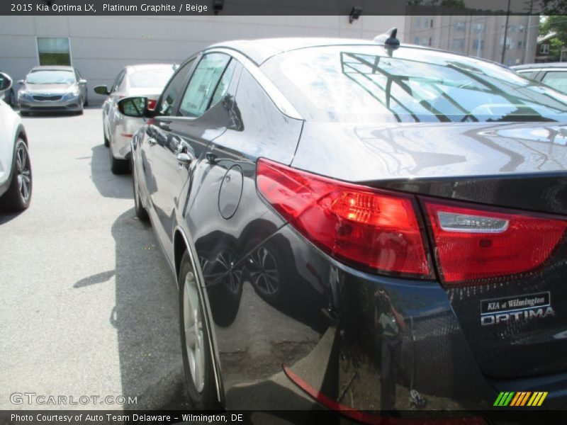 Platinum Graphite / Beige 2015 Kia Optima LX