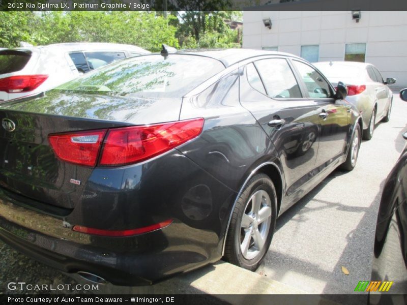 Platinum Graphite / Beige 2015 Kia Optima LX