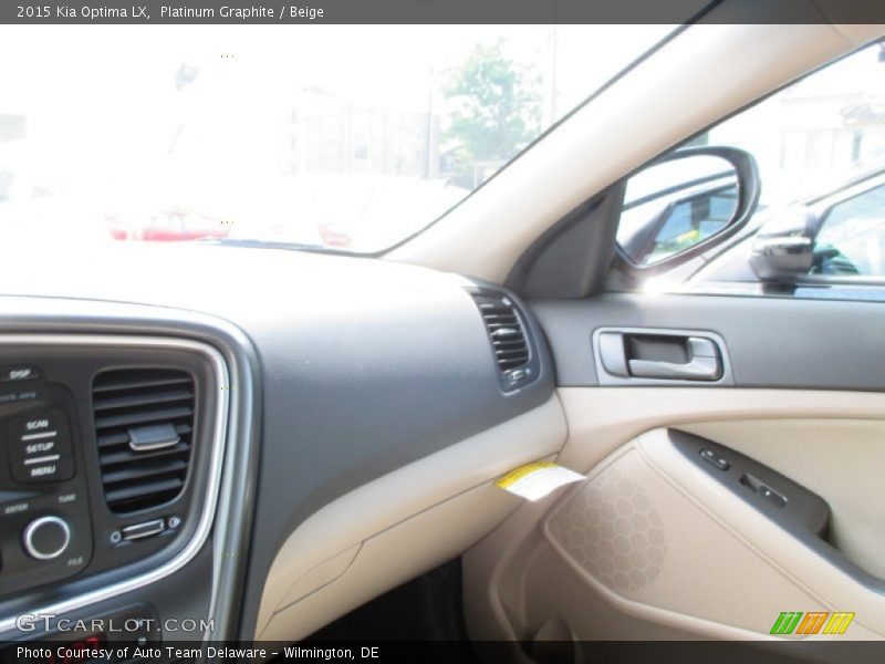 Platinum Graphite / Beige 2015 Kia Optima LX