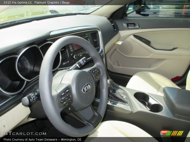 Platinum Graphite / Beige 2015 Kia Optima LX