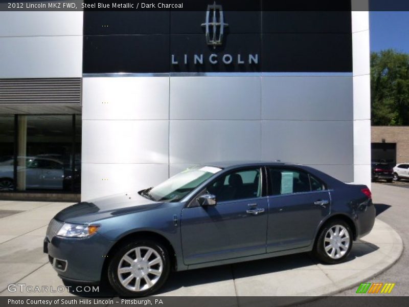 Steel Blue Metallic / Dark Charcoal 2012 Lincoln MKZ FWD