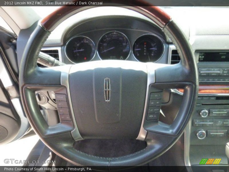 Steel Blue Metallic / Dark Charcoal 2012 Lincoln MKZ FWD