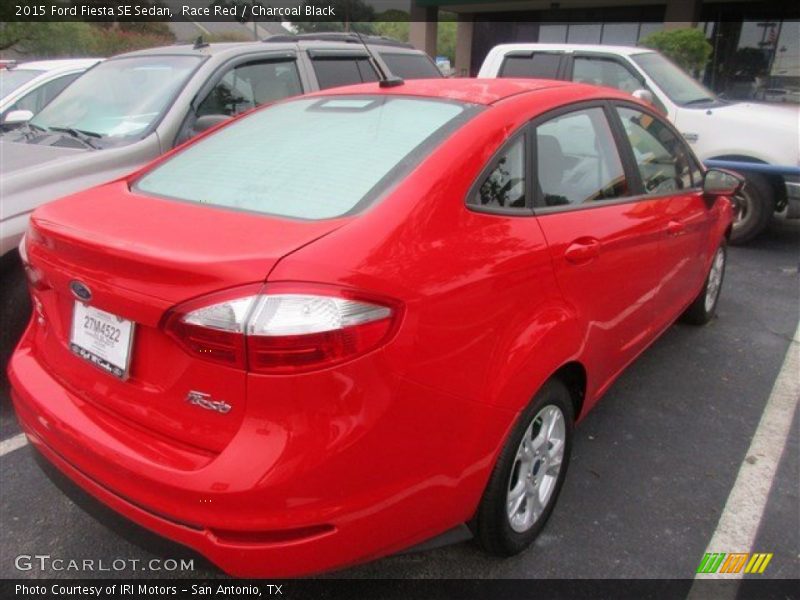Race Red / Charcoal Black 2015 Ford Fiesta SE Sedan