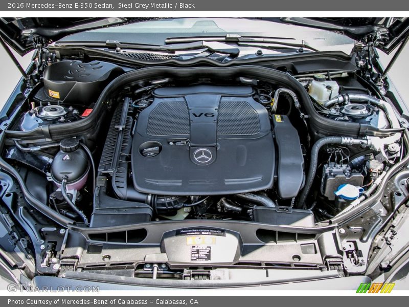 Steel Grey Metallic / Black 2016 Mercedes-Benz E 350 Sedan